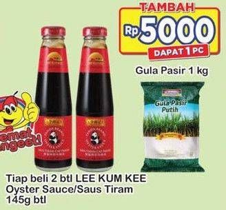 Promo Harga LEE KUM KEE Oyster Sauce per 2 botol 145 gr - Indomaret