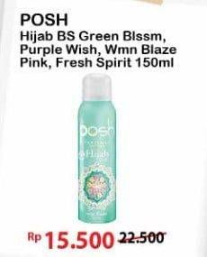 Promo Harga POSH Hijab, Women Body Spray 150 mL  - Alfamart