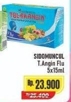 Promo Harga Sido Muncul Tolak Angin Flu per 5 sachet 15 ml - Alfamart