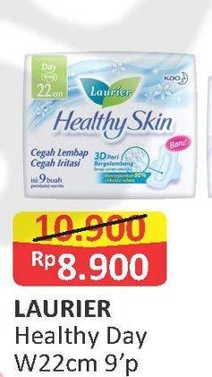 Promo Harga Laurier Healthy Skin Day Wing 22cm 9 pcs - Alfamart