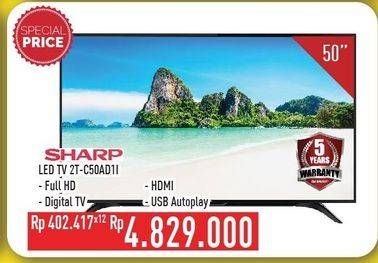 Promo Harga SHARP 2T-C50AD1i Full-HD 50"  - Hypermart