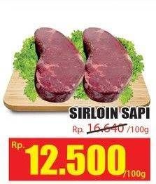 Promo Harga Daging Has Luar (Daging Sirloin) per 100 gr - Hari Hari