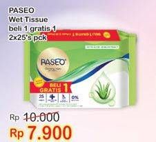 Promo Harga PASEO Cleansing Wipes 25 pcs - Indomaret