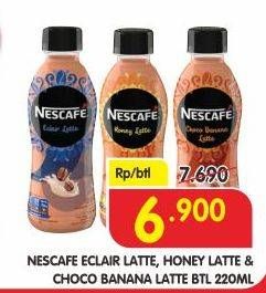Promo Harga NESCAFE Ready to Drink Eclair Latte, Honey Latte, Choco Banana Latte 220 ml - Superindo