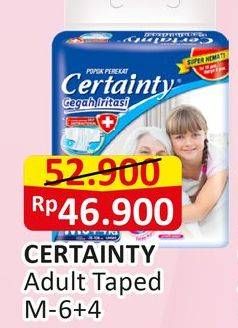 Promo Harga Certainty Adult Diapers M10 10 pcs - Alfamart