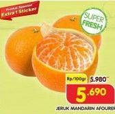 Promo Harga Jeruk Mandarin Shantang Afourer per 100 gr - Superindo