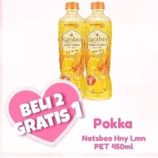 Promo Harga Pokka Natsbee Drink Honey Lemon 450 ml - Alfamart