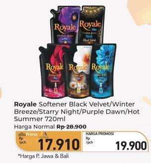 Promo Harga So Klin Royale Parfum Collection Black Velvet, Winter Breeze, Starry Night, Purple Dawn, Hot Summer 720 ml - Carrefour