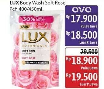 Promo Harga LUX Botanicals Body Wash Soft Rose 400 ml - Alfamidi
