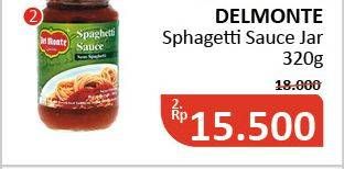 Promo Harga DEL MONTE Cooking Sauce Spaghetti 320 gr - Alfamidi