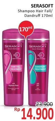 Promo Harga SERASOFT Shampoo Dandruff, Hair Fall Treatment 170 ml - Alfamidi