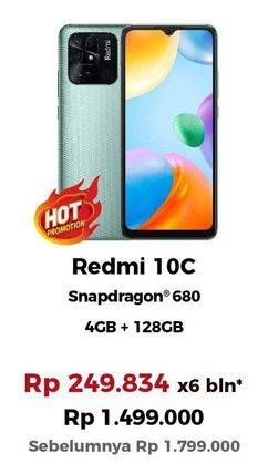 Promo Harga Xiaomi Redmi 10C Smartphone 4 GB + 128 GB  - Erafone