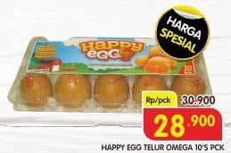 Promo Harga Happy Egg Telur Omega 10 pcs - Superindo