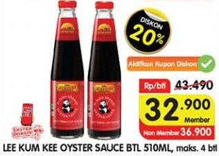 Promo Harga LEE KUM KEE Oyster Sauce 510 ml - Superindo