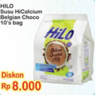 Promo Harga Hilo Belgian Chocolate Milk per 10 sachet 30 gr - Indomaret