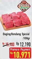 Promo Harga Daging Rendang Sapi Spesial per 100 gr - Hypermart