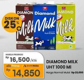 Promo Harga Diamond Milk UHT 1000 ml - Carrefour
