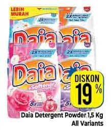 Promo Harga Daia Deterjen Bubuk All Variants 1500 gr - Hypermart