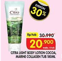 Promo Harga CITRA Light Body Lotion   - Superindo