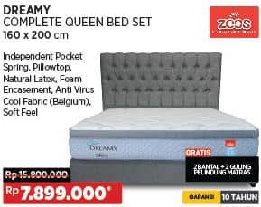 Promo Harga Zees Dreamy Complete Bed Set 160 X 200 Cm  - COURTS