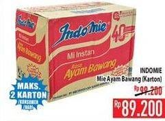 Promo Harga INDOMIE Mi Kuah Ayam Bawang per 40 pcs 69 gr - Hypermart