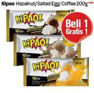 Promo Harga KIPAO Bakpao Hazelnut, Salteg Egg, Coffee 200 gr - Carrefour