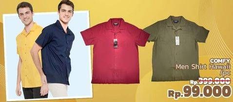 Promo Harga COMFY Men Shirt Hawaii  - LotteMart