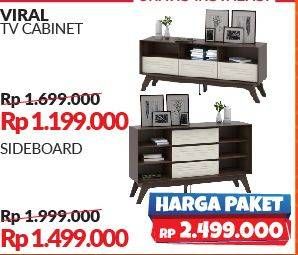 Promo Harga VIRAL Sideboard/TV Cabinet  - Courts