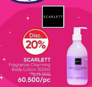 Promo Harga Scarlett Fragrance Brightening Body Lotion Charming 300 ml - Guardian