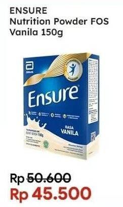 Promo Harga ENSURE Nutrition Powder FOS Vanila 150 gr - Indomaret