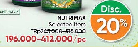 Promo Harga Nutrimax Product Supplement  - Guardian