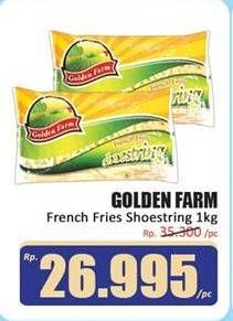 Promo Harga GOLDEN FARM French Fries Shoestring 1000 gr - Hari Hari