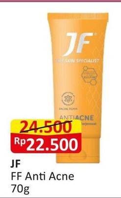 Promo Harga JF Facial Foam Anti Acne 70 gr - Alfamart