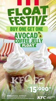 Promo KFC Buy One get One Avocado Coffee Jelly Float