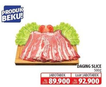 Promo Harga Daging Sapi Slice 500 gr - Lotte Grosir