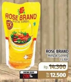 Promo Harga ROSE BRAND Minyak Goreng 1 ltr - Lotte Grosir