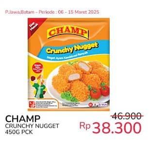 Promo Harga Champ Nugget Crunchy Nugget 450 gr - Indomaret