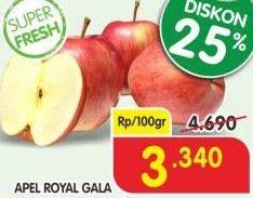 Promo Harga Apel Royal Gala per 100 gr - Superindo