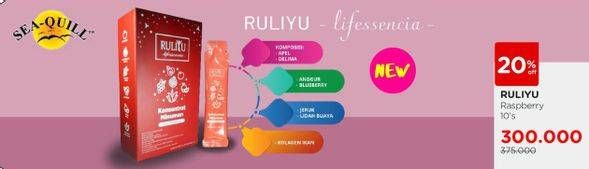 Promo Harga Ruliyu Konsentrat Minuman Kesehatan Raspberry 10 pcs - Watsons