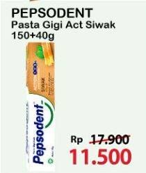 Promo Harga PEPSODENT Pasta Gigi Action 123 Siwak 190 gr - Alfamart