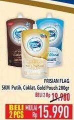 Promo Harga FRISIAN FLAG Susu Kental Manis Cokelat, Putih, Gold 280 gr - Hypermart