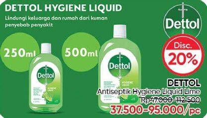 Promo Harga DETTOL Antiseptic Germicide Liquid Lime 200 ml - Guardian