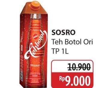 Promo Harga Sosro Teh Botol Original 1000 ml - Alfamidi