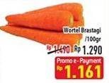 Promo Harga Wortel Berastagi per 100 gr - Hypermart