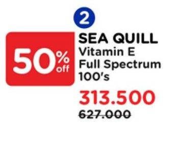 Promo Harga Sea Quill Vitamin E 400 IU 100 pcs - Watsons