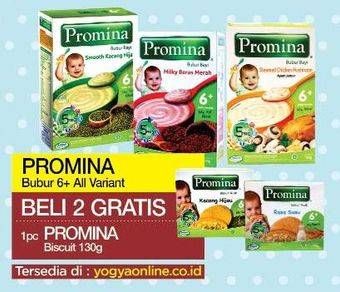 Promo Harga PROMINA Bubur Bayi 6+ All Variants per 2 box - Yogya