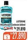 Promo Harga LISTERINE Mouthwash Antiseptic Cool Mint 500 ml - Hypermart
