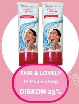 Promo Harga GLOW & LOVELY (FAIR & LOVELY) Brightening Facial Foam Multivitamin 100 gr - Yogya