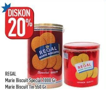 Promo Harga Regal Marie Biscuit Special/Tin  - Hypermart