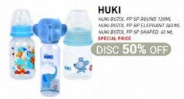 Promo Harga Huki Botol PP SP Round/BP Elephant/SP Shaped   - Carrefour